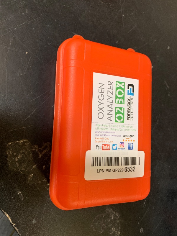 Photo 1 of OXYGEN Analyzer by FORENSICS | 0%-100% with 0.1% resolution | Scuba, Nitrox, Divers | Water Resistant Case |