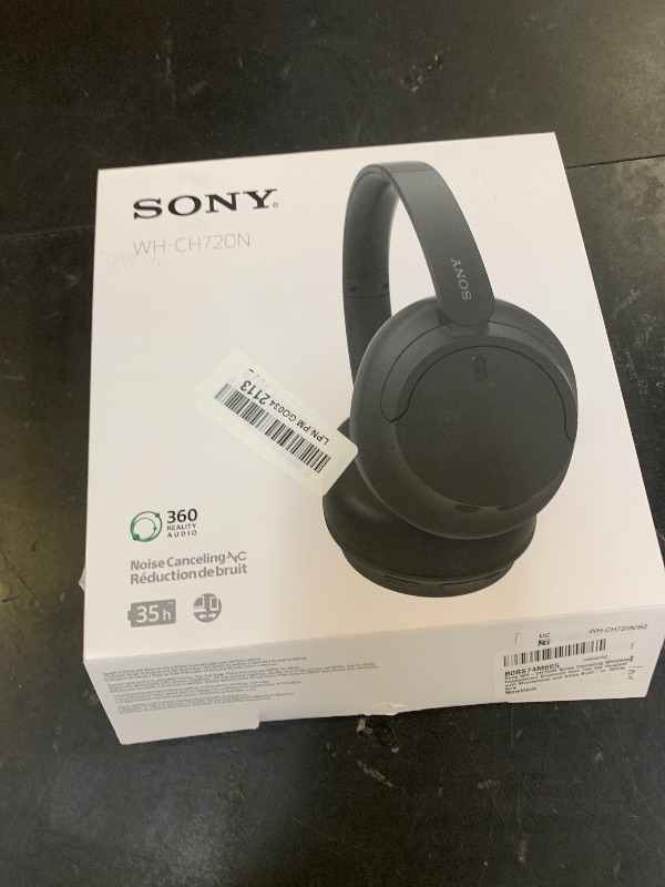 Photo 1 of Sony WH-CH720N Noise Canceling Wireless Headphones Bluetooth Over The Ear Headset with Microphone and Alexa Built-in, White New (missing charger)