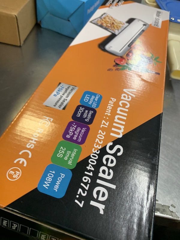 Photo 1 of 75KPa Vacuum Sealer w/ 6-in-1, Digital Timer, Cutter, 10Bags