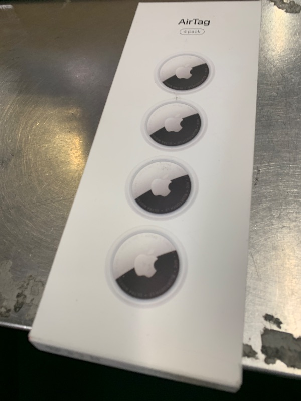 Photo 1 of Apple AirTag (2nd Generation) - 4 Pack: Tracker for Keychain, Wallet, and More; Locator with Sound; Simple One-Tap Setup with iPhone or iPad; Key Finder with up to 1.5X Precision Finding Range*