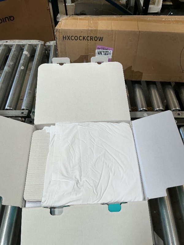 Photo 1 of Breescape Cooling Sheets King Size - BlendTek Dry & Cool Technology Cooling Bed Sheets for Hot Sleepers and Night Sweats, Q-Max>0.46 Tech King Sheet Set, Deep Pocket Up to 18", Snow White