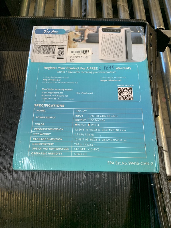 Photo 1 of Air Purifiers for Home Large Room, Cover Up to 2600 Ft² with Washable Filters, Powerful Turbo Mode, PM2.5 Air Quality Display, 22dB Sleep Mode, Air Cleaner for Pets Hair, Smoke, Odors, HAP607, White