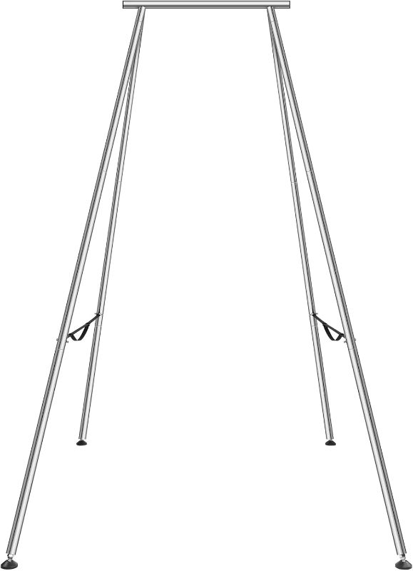 Photo 1 of VEVOR Aerial Yoga Frame, 9.67 ft Height Swing Stand, Max 551.15 lbs Load Chrome-Plated Steel Pipe Inversion Yoga Rig for Indoor Outdoor Use