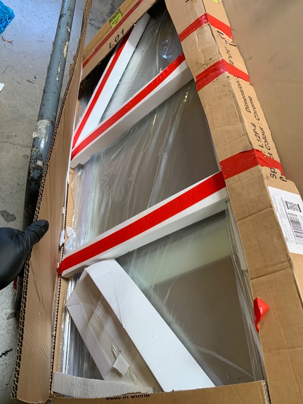 Photo 1 of Pivot Swing Shower Door, Adjustable Width 59-60" W x 74" H Semi-Frameless Shower Glass Door with 5/16 in (8mm) Clear SGCC Tempered Glass with Nano Easy-Clean Coating (Chrome)