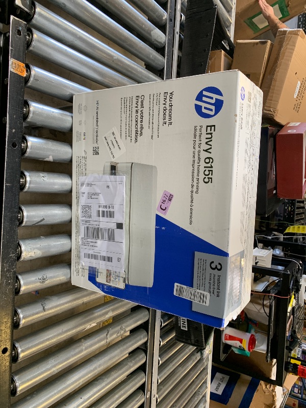 Photo 1 of HP Envy 6155 Wireless All-in-One Color Inkjet Printer, Print, Scan, Copy, Duplex Printing Best-for-Home, 3 Month Trial of Instant Ink Included, AI-Capable (C2WR7A) Portobello