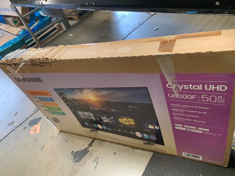 Photo 1 of Samsung 50-Inch Class Crystal UHD U8000F 4K Smart TV (2025 Model) Endless Free Content, Crystal Processor 4K, MetalStream Design, Knox Security, Alexa Built-in