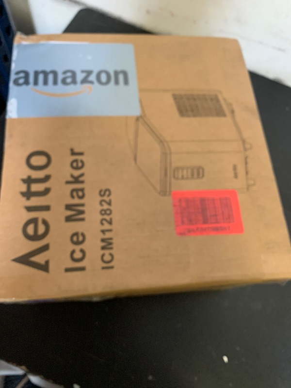 Photo 1 of Aeitto Ice Maker Countertop 26lbs/24H, Ice Machine 8 Ice Cubes Ready in 6 Mins, 2 Sizes of Bullet Ice Portable Ice Makers with Basket & Scoop, Auto Self-Cleaning for Home/Kitchen/Office Stainless
