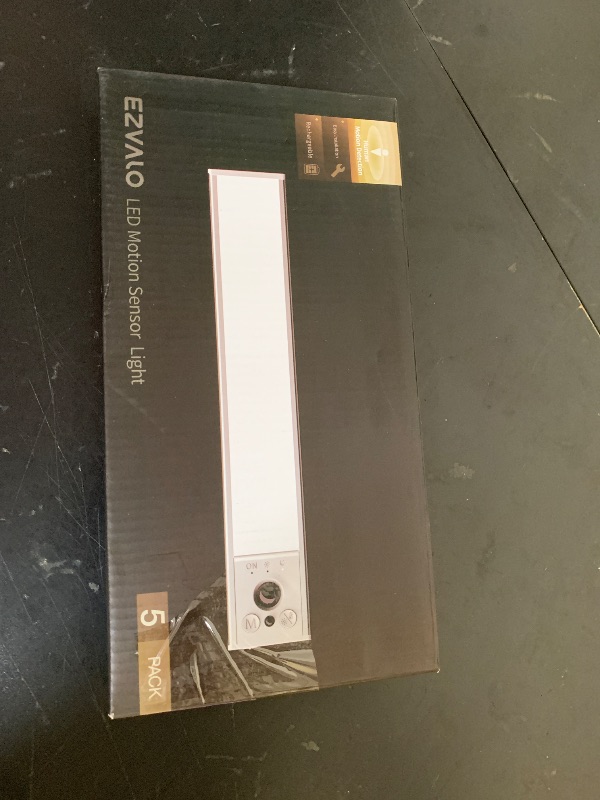 Photo 1 of EZVALO 5-Pack Under Cabinet Lighting, 2400mAh Rechargeable Motion Sensor Light, 10inch Magnetic Closet Lights with Dimmable & 3 Color Temps, Wireless Motion Activated Lights with Remote for Kitchen