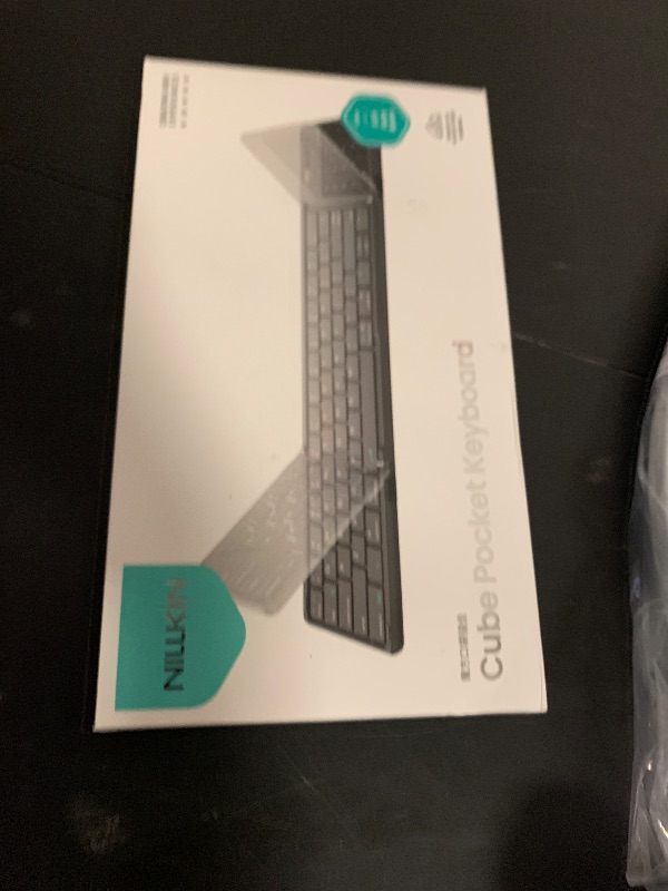Photo 1 of Nillkin Foldable Bluetooth Keyboard with Touchpad & Number Pad, Portable Bluetooth Keyboard with Full Size Keys, Pocket-Sized Wireless Travel Keyboards for iPad, Smartphone, Tablet and Laptop Khaki