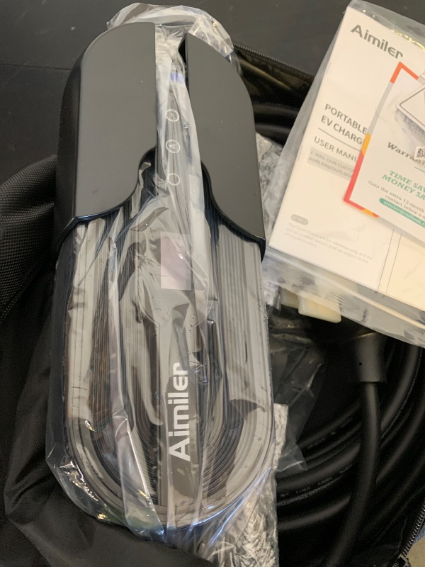 Photo 1 of AIMILER Level 2 Tesla Charger(WiFi APP), 32A, 25ft Cable ETL Certified, 220V-240V NEMA 14-50P Plug EVSE w/Nacs Connector, Portable/Home Electric Car(EV) Charger for Tesla Model X/Y/3/S or Nacs EVs