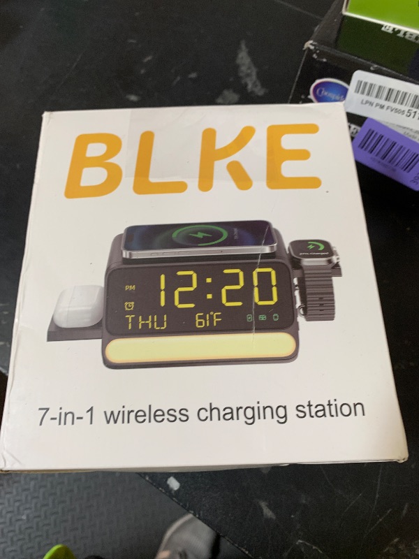 Photo 1 of 7-in-1 Wireless Charging Station for Samsung&Apple Device, Charger Stand with Voice-Controlled Light, for iPhone 17/16/15/14/13 Pro Max, Samsung Galaxy, Google Devices, Apple&Samsung Watch, AirPods