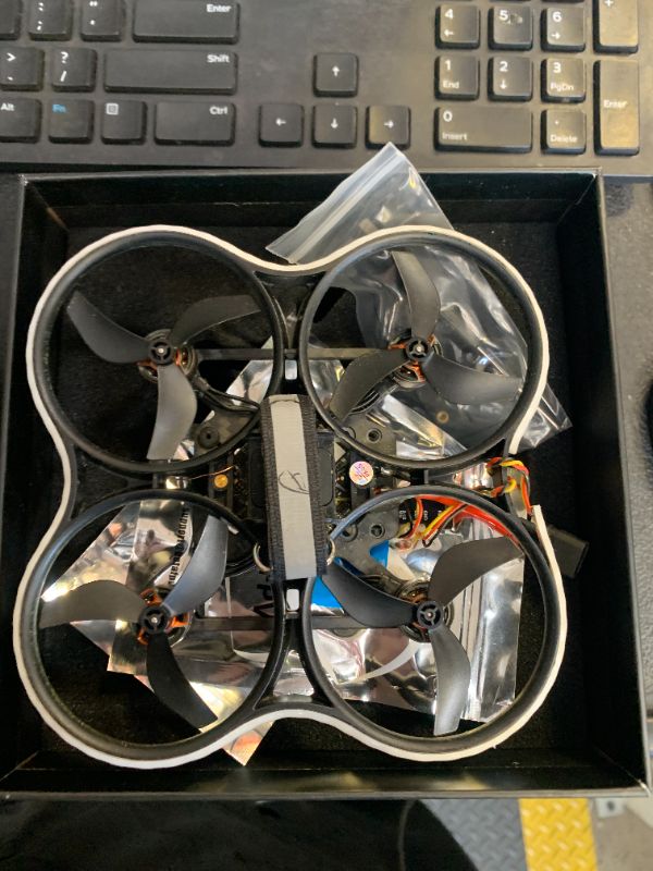 Photo 1 of BETAFPV Pavo20 Pro II Brushless Whoop Quadcopter Compatible for O4/O4 Air Unit Pro, with HD VTX Bracket, F4 2-3S 20A AIO FC, LAVA 1104 7200KV Brushless Motors, COB LED Strip for FPV Freestyle Shooting