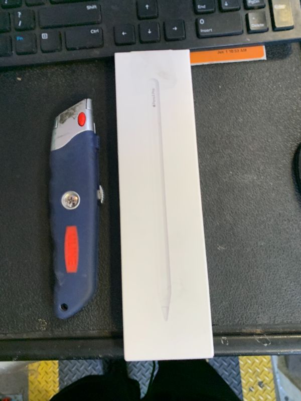 Photo 1 of Apple Pencil Pro: Latest Model - Device Compatibility Check Required - Pixel-Perfect Precision, Tilt and Pressure Sensitivity, Perfect for Note-Taking, Drawing, and Art. Charges and Pairs Magnetically