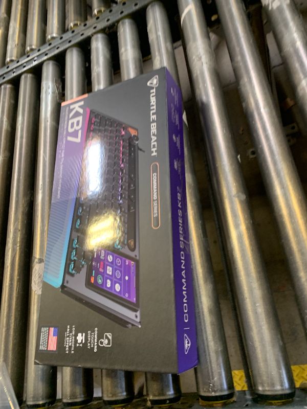 Photo 1 of Turtle Beach Command Series KB7 TKL Wired Gaming Keyboard, 4.3” Touchscreen Command Display, Titan Low-Profile Hall Effect Switches, Double Shot PBT Keycaps, True 8K Polling, PerKey RGB Lighting