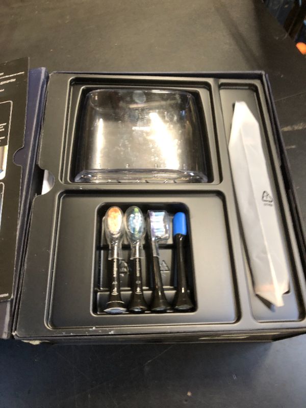 Photo 1 of Philips Sonicare DiamondClean Smart 9750 Electric Toothbrush - Sonic Toothbrush with App, Pressure Sensor, 15 Brushing Settings, Replacement Reminder, USB Charging Travel Case, Lunar Blue, HX9954/74
