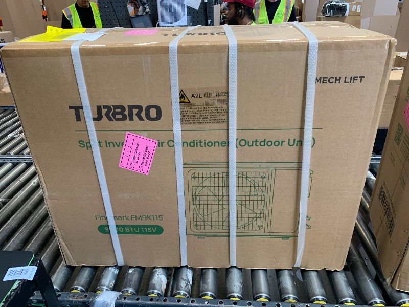 Photo 1 of TURBRO 9,000 BTU Ductless Mini Split AC with Heat Pump, Inverter Compressor, 19 SEER2, 115V, R32 Refrigerant, Pre-charged Evaporator, WiFi-Enabled, Works with App, AHRI Certified, Finnmark Series
