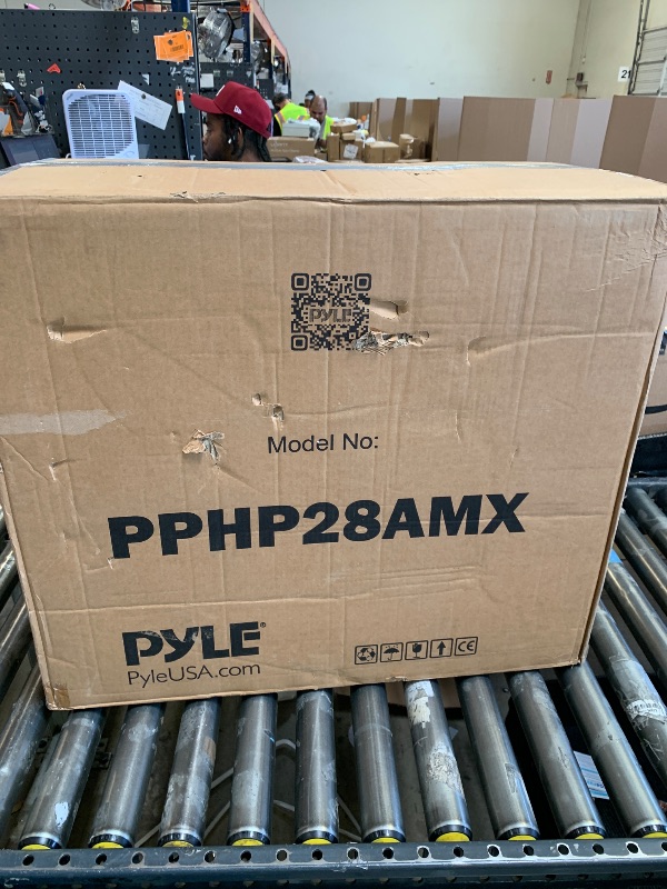 Photo 1 of Pyle PA Speaker DJ Mixer Bundle - 300 W Portable Wireless Bluetooth Sound System w/ USB SD XLR 1/4" RCA Inputs - Dual Speaker, Mixer, Microphone, Stand, Cable - Home/Outdoor Party - PPHP28AMX,Black