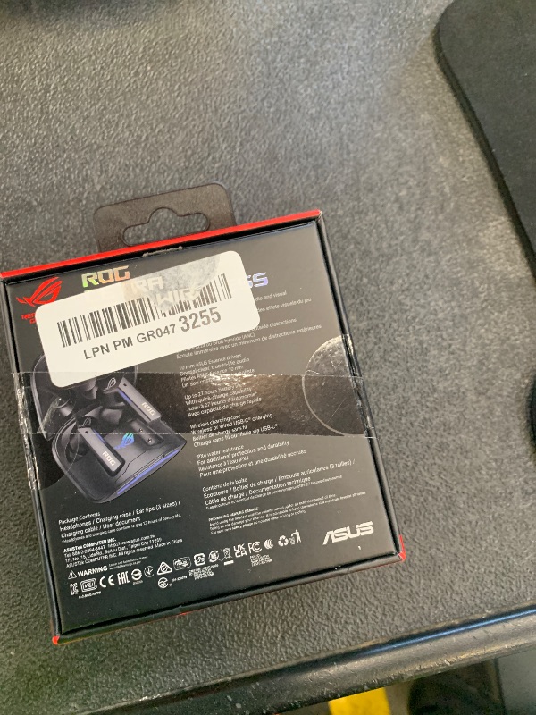 Photo 1 of ASUS ROG Cetra True Wireless Gaming Earbuds – Bluetooth, Low-Latency, ANC Noise Cancelling, Touch Control, IPX4 Water Resistant, 27Hr Battery, Wireless Charging, for PC, Mobile, Switch, Ally/X - Black