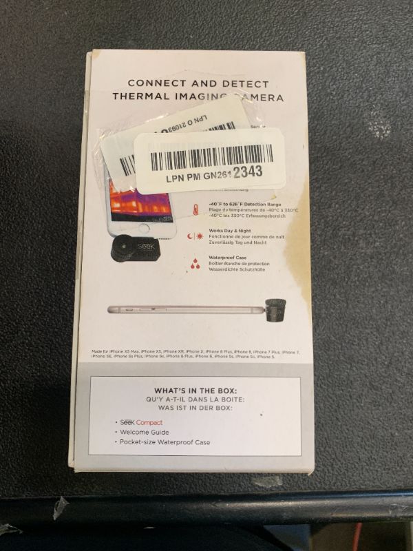 Photo 1 of Seek Thermal Compact - All-Purpose Thermal Imaging Camera for iOS , Black - LW-AAA