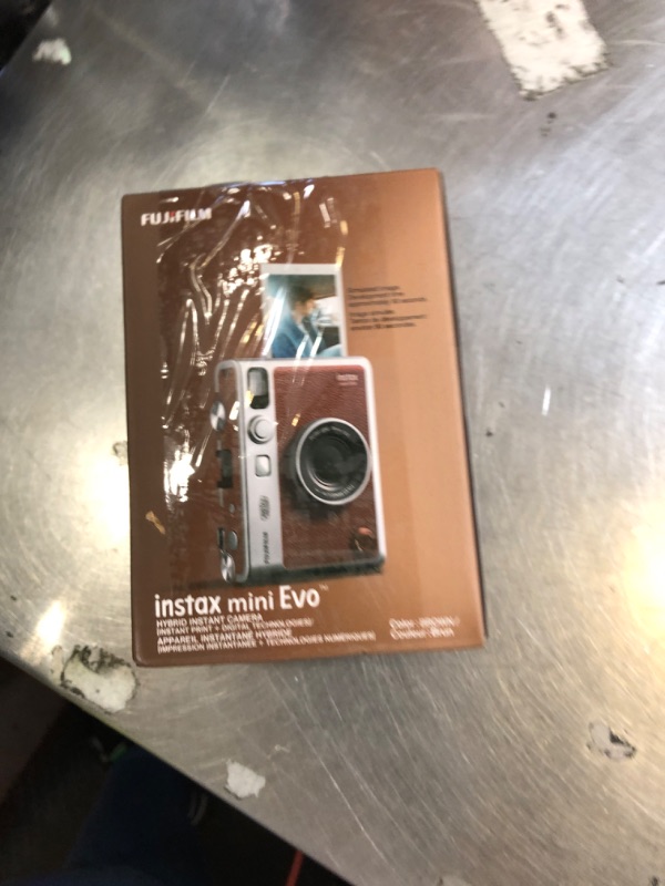 Photo 1 of Fujifilm Instax Mini EVO Instant Camera - Brown