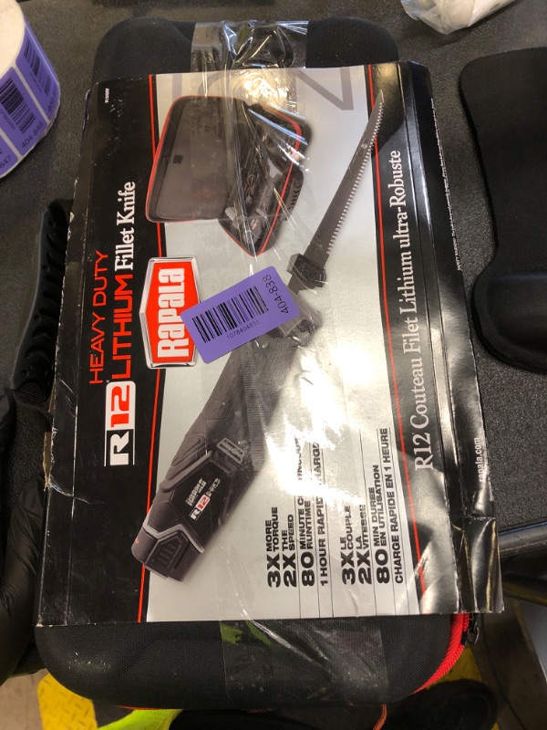 Photo 1 of Rapala R12 Heavy-Duty Lithium Fillet Knife Combo