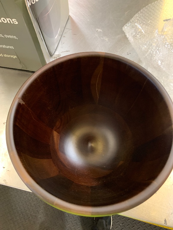 Photo 1 of Premium Natural Walnut Wood Mixing Bowl Compatible with KitchenAid 4.5 & 5 QT Tilt-Head – With Stainless Steel Locking Base | 5QT Handcrafted