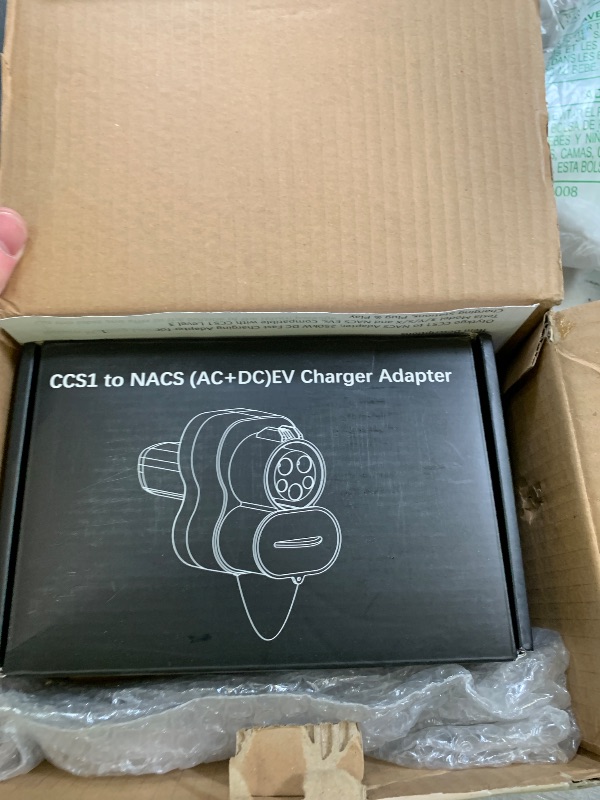 Photo 1 of Otytkgo CCS1 to NACS Adapter, 250kW DC Fast Charging Adapter for Tesla Model 3/Y/S/X and NACS EVs, Compatible with CCS1 Level 3 Charging Stations, Plug & Play