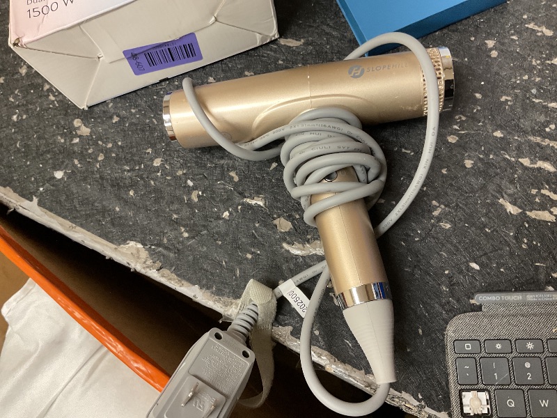 Photo 1 of slopehill Professional Hair Dryer with Diffuser, Ionic Hair Dryer,Lightweight Compact Powerful & Fast Salon Blow Dryer with High Speed Brushless Motor, Travel Hairdryer, Women & Men (Ceramic, Stone)