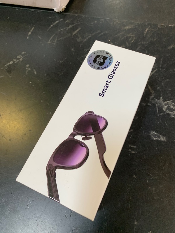 Photo 1 of AI Smart Glasses with Camera, 8MP HD Bluetooth Camera Glasses, 1080P Video Recording Sunglasses for Women Men, Real Time Translation, Voice Assistant, Open-Ear Audio for Travel, Work Vlog (3 lenses)
