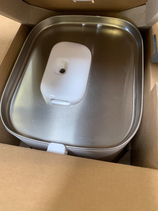 Photo 1 of PETLIBRO Upgrade Cat Water Fountain, Cordless Cat Fountain Battery Operated, App Monitoring 3L/101oz Dockstream 2 Pet Water Fountain with Stainless Steel Tray, 5GHz WiFi Dog Water Bowl Dispenser