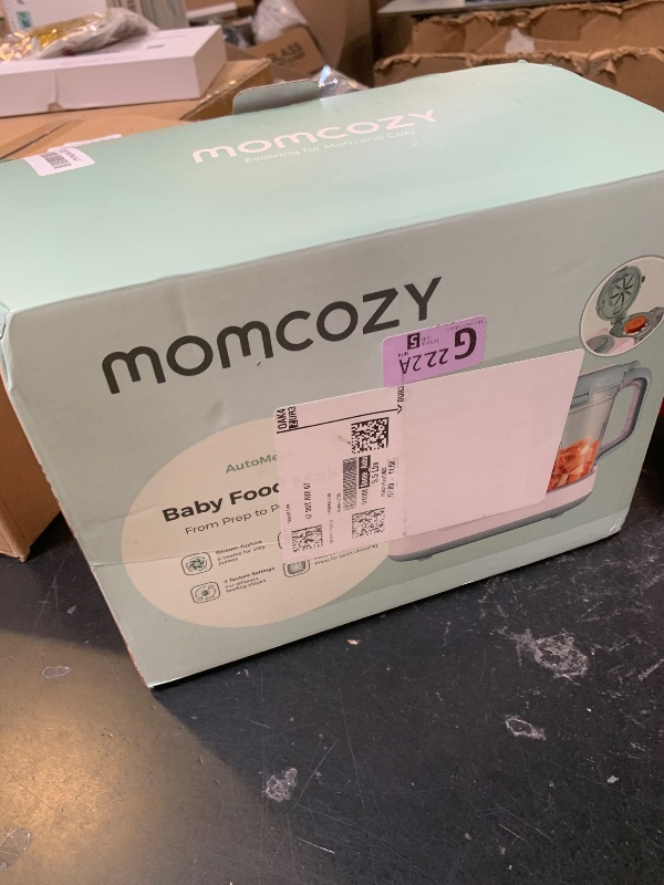 Photo 1 of Momcozy AutoMeal Baby Food Maker – One-Step Auto Steam & Blend Food Processor, 15oz Large Cup & 6-Blade Design, Self-Cleaning, Auto 3-Stage Texture Settings for Effortless Homemade Baby Puree