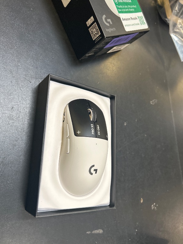 Photo 1 of Logitech G PRO X2 SUPERSTRIKE Wireless Gaming Mouse: Customizable Rapid Trigger Magnetic Analog Switches, Adjustable Click Haptics, 61g Ultra Lightweight, USB-C, <8K Polling, for PC/Mac - Black/White