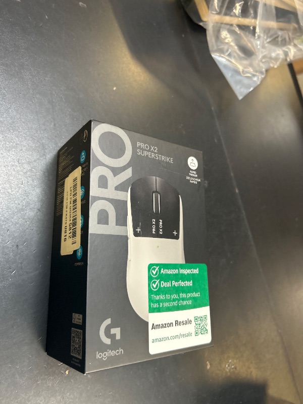 Photo 1 of Logitech G PRO X2 SUPERSTRIKE Wireless Gaming Mouse: Customizable Rapid Trigger Magnetic Analog Switches, Adjustable Click Haptics, 61g Ultra Lightweight, USB-C, <8K Polling, for PC/Mac - Black/White