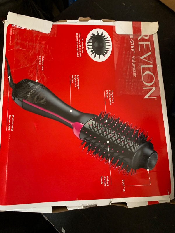 Photo 1 of REVLON One-Step Volumizer Hair Dryer and Styler – Easy Salon-Style Blowouts – Less Frizz, More Shine, and Reduced Heat Damage, for All Hair Types and Lengths (Black)