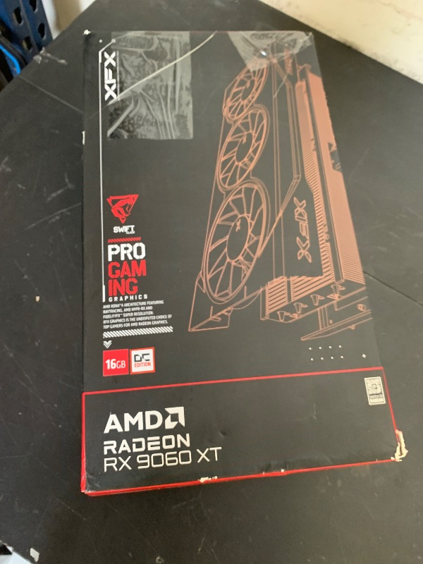 Photo 1 of XFX Swift AMD Radeon RX 9060 XT OC Triple Fan Gaming Edition with 16GB GDDR6 HDMI 2xDP, RDNA 4 RX-96TS316B7, Graphics Card, Compatible with Desktop PCs