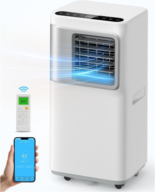 Photo 1 of 16000 BTU Portable Air Conditioners for Large Room up to 730 sq.ft 5-in-1 Smart AC Unit with WiFi APP/Remote Control, Fast Cooling, Dehumidifier, Quiet Sleep Mode, Window Kit Included
