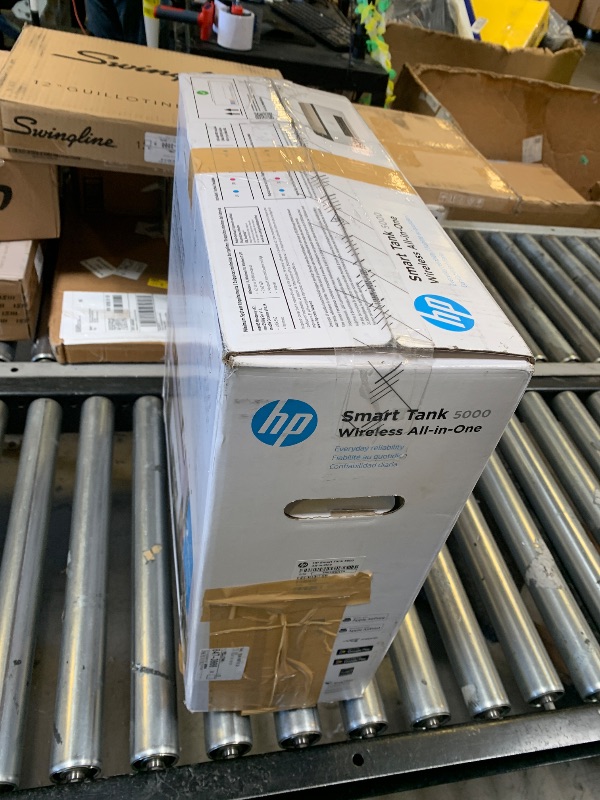 Photo 1 of HP Smart Tank 5000 Wireless All-in-One Ink Tank Printer, Scanner, Copier with 2 Years of Ink Included, Best-for-Home, Cartridge-Free, Refillable and AI-Enabled. (5D1B6A)
