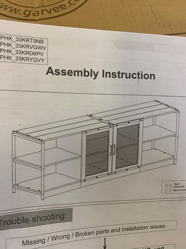Photo 1 of large garvee tv stand