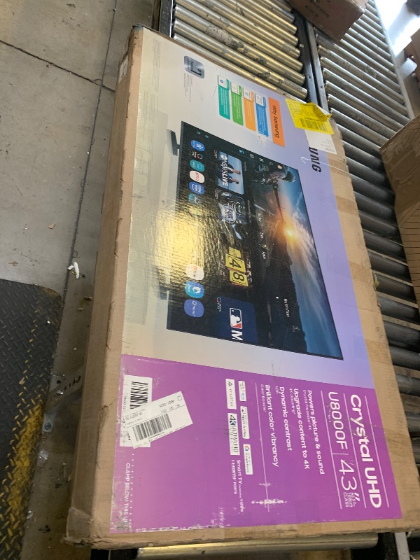 Photo 1 of Samsung 43-Inch Class Crystal UHD U8000F 4K Smart TV (2025 Model) Endless Free Content, Processor, MetalStream Design, Knox Security, Alexa Built-in