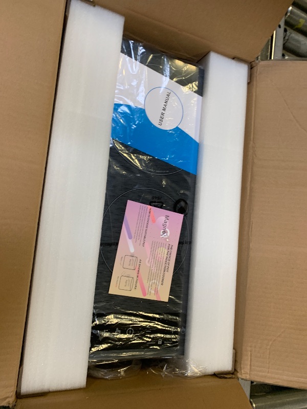 Photo 1 of Double Induction Cooktop 110v-120v, GTKZW 2300W Electric Cooktop 20 inch Hot Plate Electric Stove Top with Plug in, Built-in and Countertop, 9 Power Levels, Timer & Safety Lock