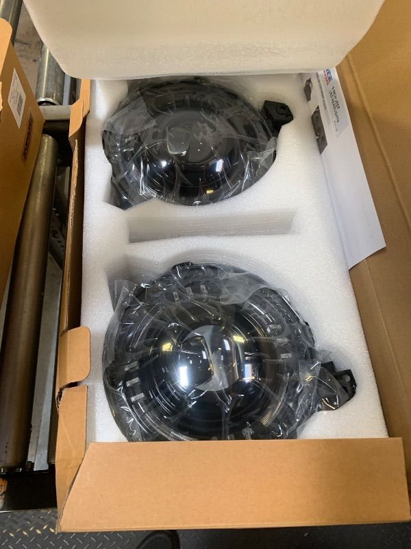 Photo 1 of SUPAREE DOT Round LED Headlights with DRL and Hi/Lo Beam, 1000% Brighter 9 Inch HeadLight Assembly, Dual Beam Lens Anti-glare Headlight for 2018+ Jeep Wrangler JL JLU 2020+ Jeep Gladiator JT, 2Pcs