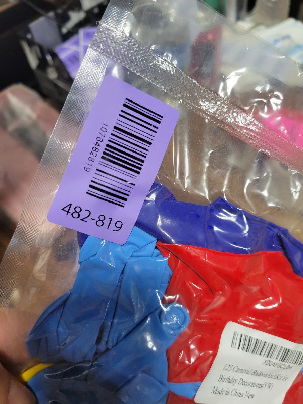 Photo 1 of 125pcs Carnival Balloons with Red Yellow Blue Balloons for Birthday Party Carnivals Theme Party Decorations
