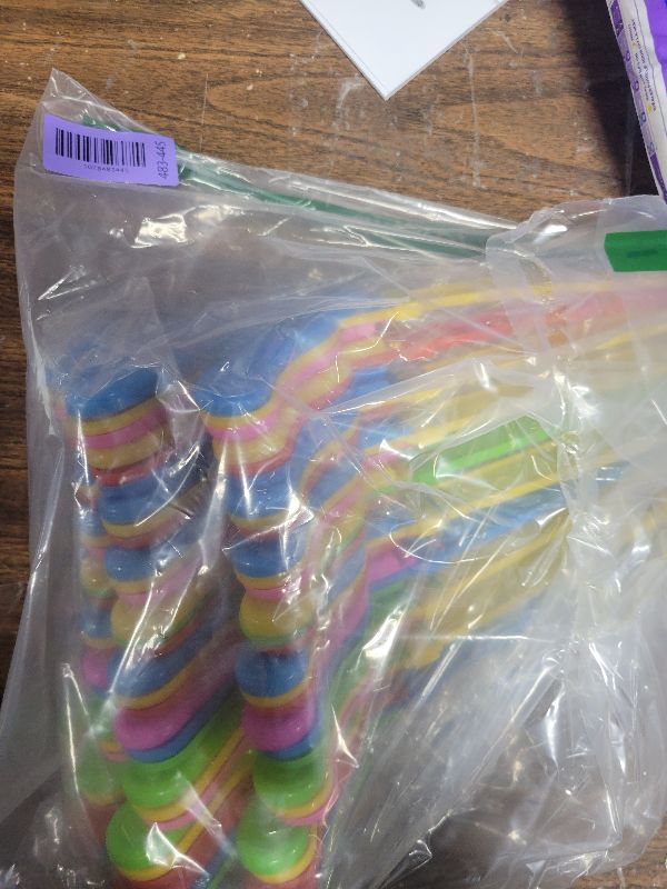 Photo 1 of 10 Pcs 11 Inch Hand Clappers Noisemaker Noise Maker Colorful Large Noisemaker Plastic Clapper Noisemaker for Basketball Footbal Sporting Events Festival Birthday Cheers Supplies for Kids 3+