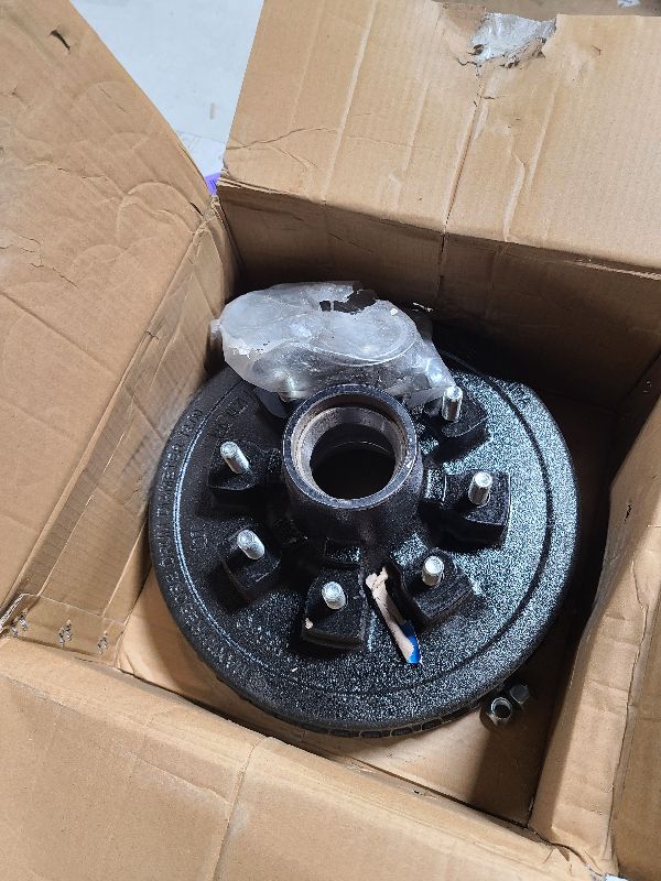 Photo 1 of 12"x 2" Trailer Brake Drum Kit 8 on 6.5" Replacement for 7000LBS Axle Hub Heavy Duty 8 Bolt Trailer Brake Hub Drum Assembly with 1/2"-20 Stud 25580, 14125A Drums 008-219-04-22004K