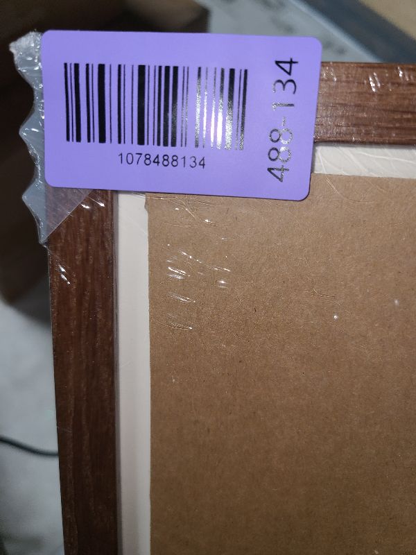 Photo 1 of 11x14 Picture Frame, Solid Oak 11x14 Photo Frame with Mat to 8x10 (Openning Size is 7.6x9.6), 14x11 Wooden Frames for Wall, (Walnut Set of 1)