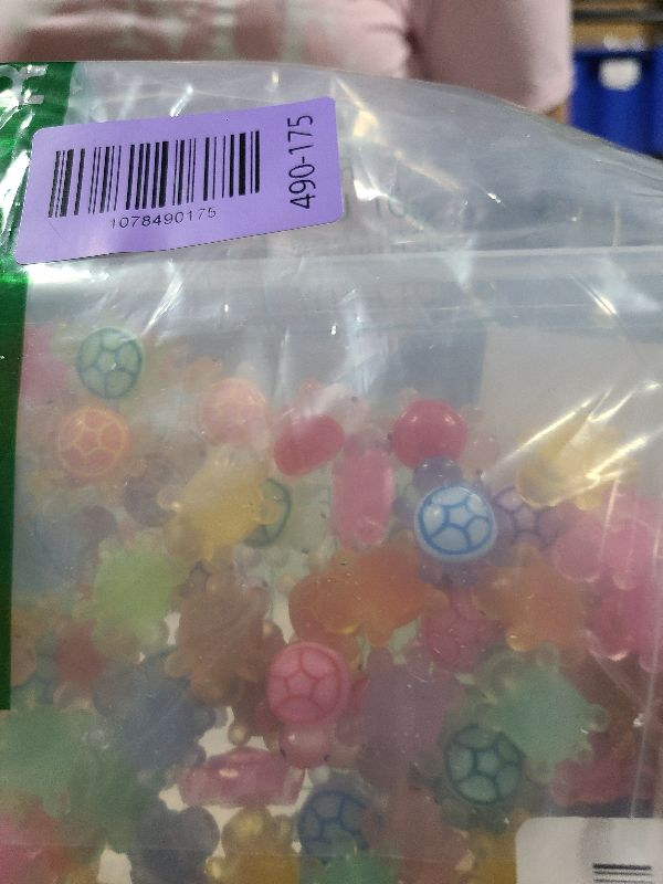 Photo 1 of 100 Pcs Luminous Mini Resin Turtles, Tiny Sea Turtle Animals to Hide Miniature Figures Glow in the Dark Small Plastic Ocean Animal for Fairy Garden Micro Landscaping Dollhouse Home Decor Party Gifts