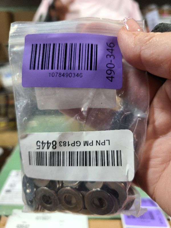 Photo 1 of 1/4" Stainless Flat Washer, 5/8" Outside Diameter, 18-8(304) Stainless Steel Washers Flat (100 Pack)