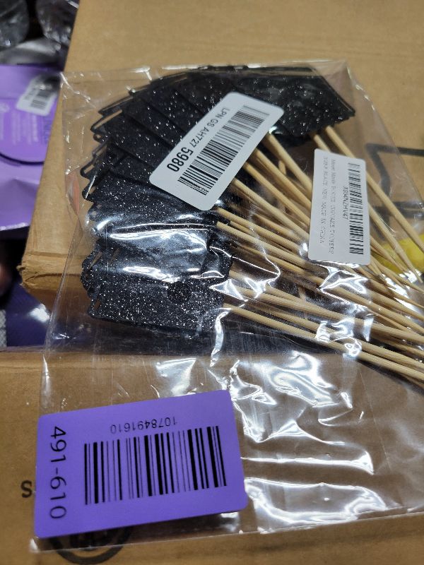 Photo 1 of 24PCS Books Cupcake Toppers, Study Cupcake Toppers, Book Cupcake Picks for Reading Party, Book Club Party Teacher Birthday Party Decoration - Black Glitter