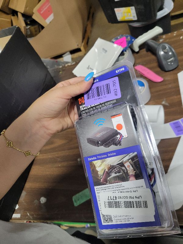 Photo 1 of CURT 51190 Echo Under-Dash Electric Trailer Brake Controller with Bluetooth® Enabled Smartphone Connection, Proportional