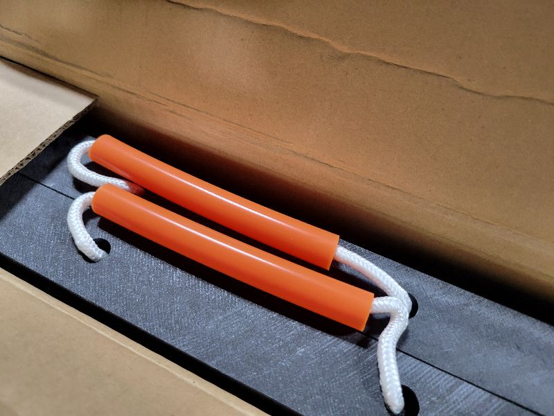 Photo 1 of 18 X 18 X 1.5 inchs Non-Slip Rv Jack Pads, 2 Pack Camper Outrigger Pads with Handle, Heavy Duty Stabilizing Blocks for Truck/Trailer/Crane